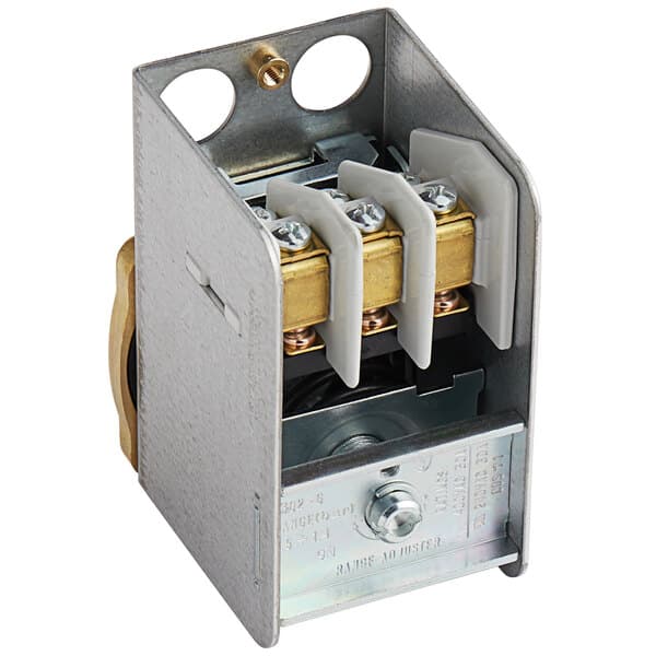 a close-up of a metal box