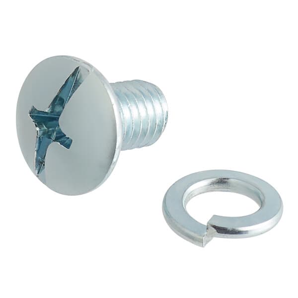 A close-up of the Estella Caffe grinding assembly anchor screw and washer.