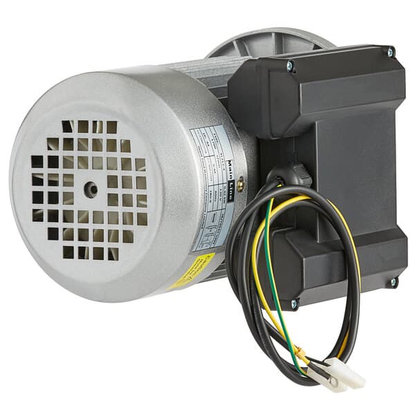 A grey Estella electric motor with wires.