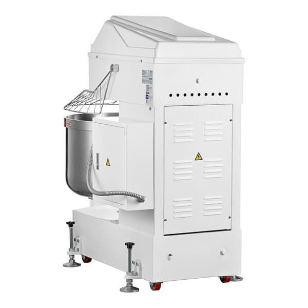 A white Estella spiral dough mixer with a metal bowl.