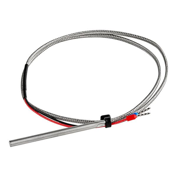 The Estella thermocouple with red and white cables.