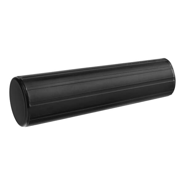 A black pipe handle for a WBMX crepe maker with a white background.