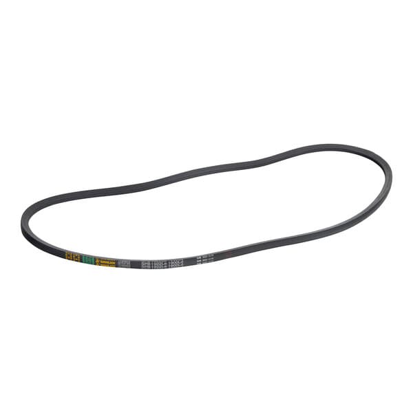 A black belt with yellow and green text that reads "Estella 348PSM13LBLT"