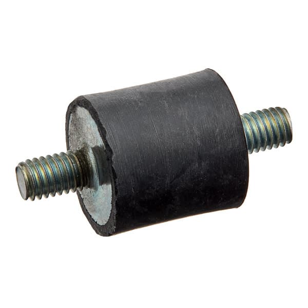 A black rubber cylinder with a screw.