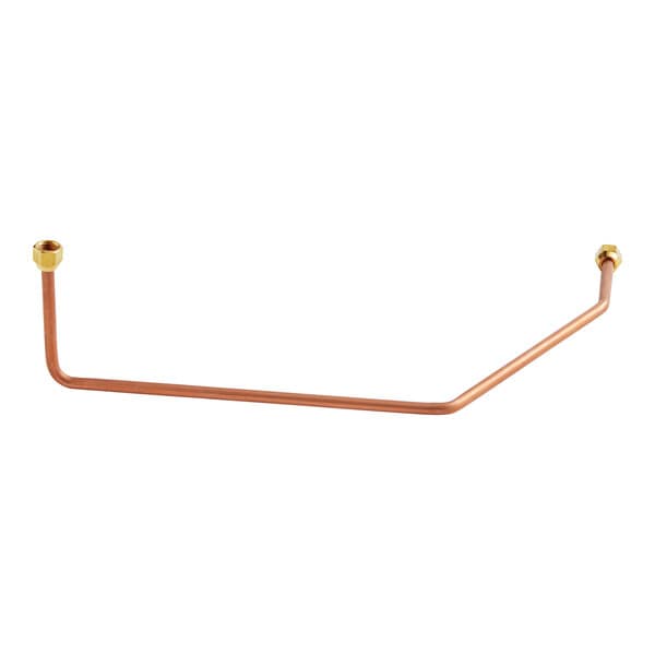 The Estella Caffe Hot Line Set for ECTPM3 with a copper pipe and gold fittings.