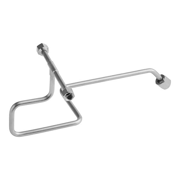 A copper backwater tubing kit for an Estella Caffe coffee machine with a metal pipe and a screw.