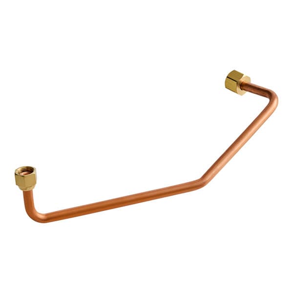 The copper inlet pipe for an Estella Caffe coffee machine with a brass nut.