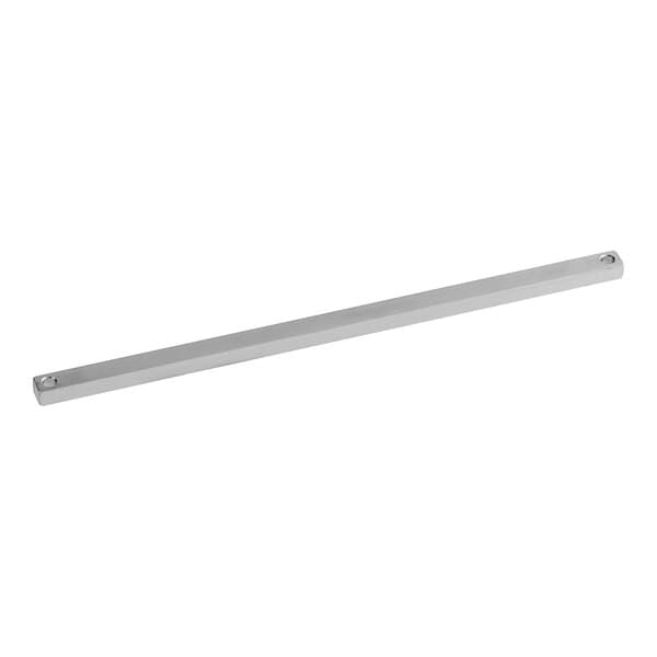 A long rectangular metal bar with screws.