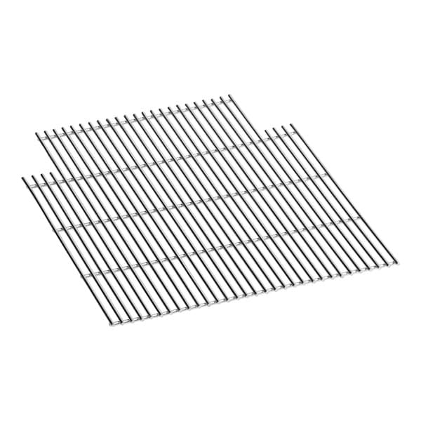 A close-up of a black grid insert.