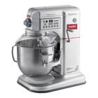 Estella EMIX8G Silver 8 Qt. Programmable Bowl Lift Countertop Mixer with Guard & Standard Accessories - 120V, 4/5 hp