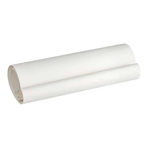 A rolled white conveyor belt designed for use with the Estella DSF94 dough sheeter.