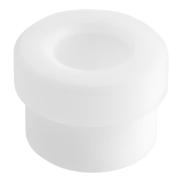 A white plastic bushing for a PEM4 or PEM9.