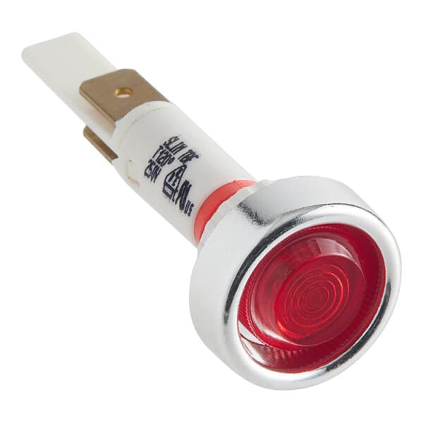 A red light with a white tube.