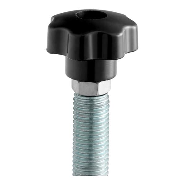An adjustable foot with a threaded metal stem and a black plastic knob, designed for the Estella SM Series.
