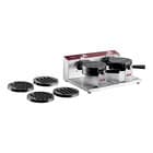 Estella WBMX2A Double Belgian Waffle Maker with Bubble Waffle on a Stick Plate - 120V, 1,820W