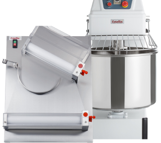 Estella SM80 80 qt. / 120 lb. Two-Speed Spiral Dough Mixer - 220V, 3 Phase,  4.5 HP